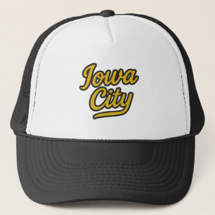 Gorra De Camionero Guión de ciudad de Iowa   Retro