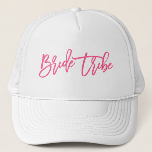 Gorra De Camionero Guión rosa de la tribu de novias