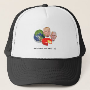 Gorra De Camionero Guirnaldas sobre la rueda de la Gouda 2 hombres Tr