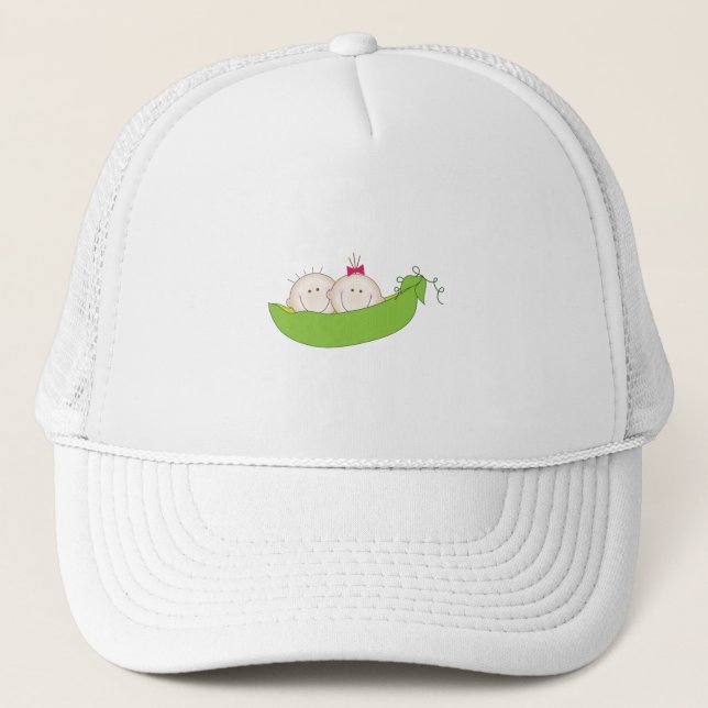 Gorra De Camionero Guisantes En Un Pod (Anverso)