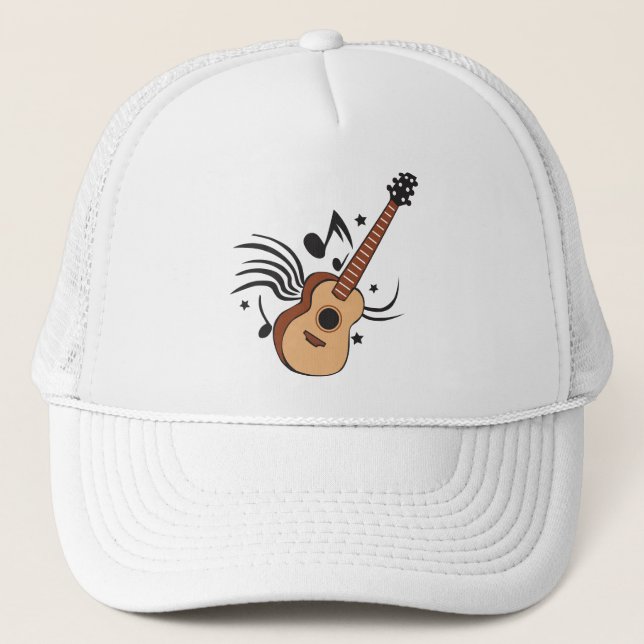 Gorra De Camionero Guitarra Acústica (Anverso)