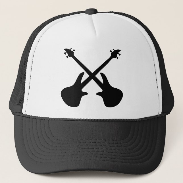 Gorra De Camionero guitarra baja cruzada (Anverso)