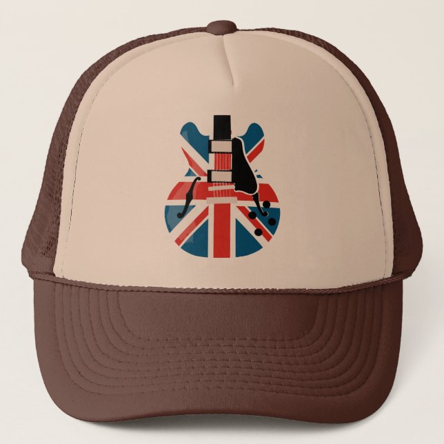 Gorra De Camionero Guitarra Britpop (Anverso)