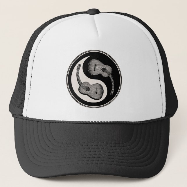 Gorra De Camionero Guitarra clásica Yin Yang (Anverso)
