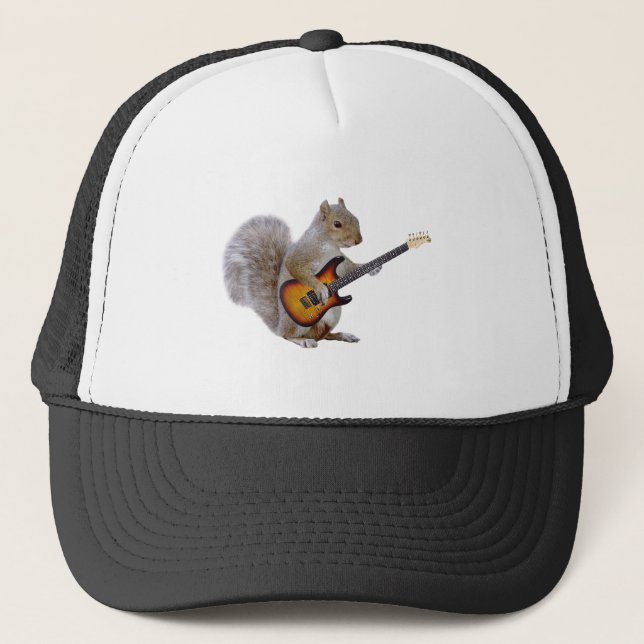 Gorra De Camionero Guitarra de la ardilla (Anverso)