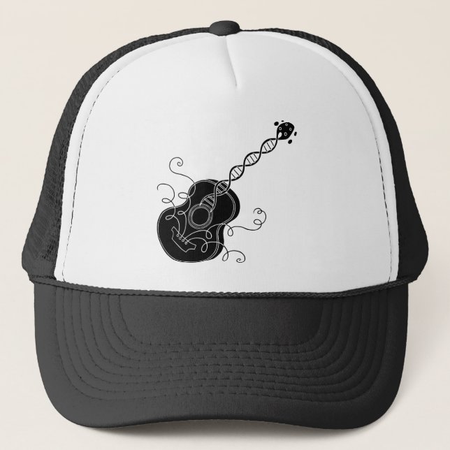 Gorra De Camionero Guitarra de la DNA (Anverso)