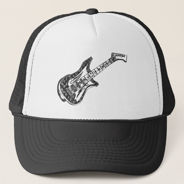 Gorra De Camionero Guitarra eléctrica (Anverso)