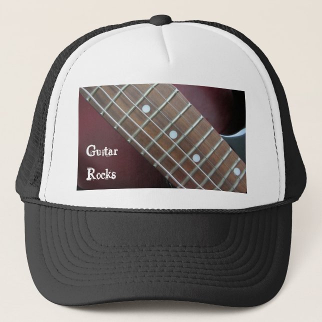 Gorra De Camionero Guitarra eléctrica - Rocas de guitarra (Anverso)