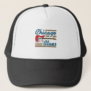 Gorra De Camionero Guitarra musical del Blues de Chicago