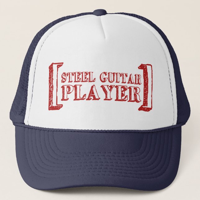 Gorra De Camionero Guitarrista de acero (Anverso)