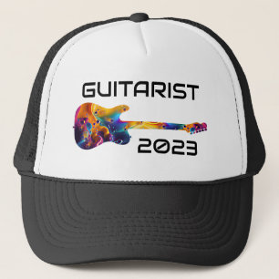 GORRA DE CAMIONERO GUITARRISTA REGALO DE BANDA DE GUITARRA COLORIDA 2