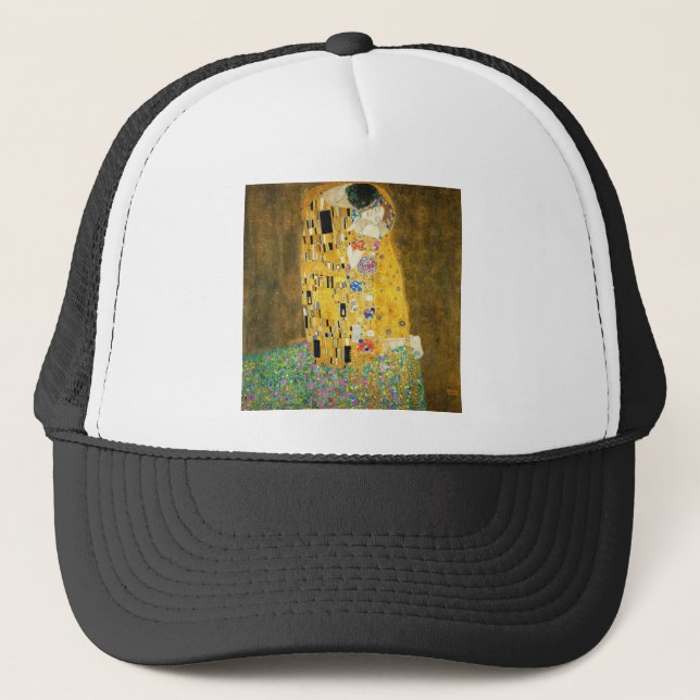 Gorra De Camionero Gustav Klimt La Pintura Art Nouveau del Kiss (Anverso)