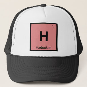 Gorra De Camionero H - Hadouken Meme Química Símbolo de la tabla peri