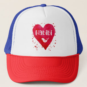 Gorra De Camionero Habibi, heart, my love, arab relative, friend