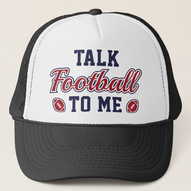 Gorra De Camionero Hablar De Fútbol Para Mí (Anverso)