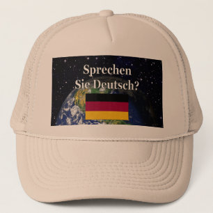 Gorra De Camionero ¿Hablas alemán? Bandera y Tierra