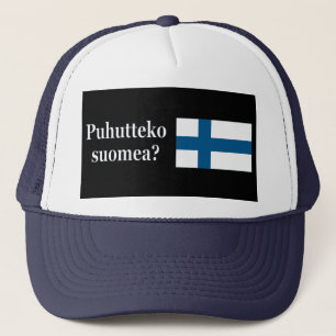 Gorra De Camionero ¿Hablas finés? En finés. Wf de marca