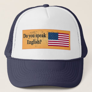 Gorra De Camionero ¿Hablas inglés? Bandera bf