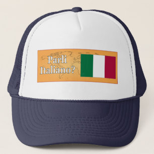 Gorra De Camionero ¿Hablas italiano en italiano? Wf de marca