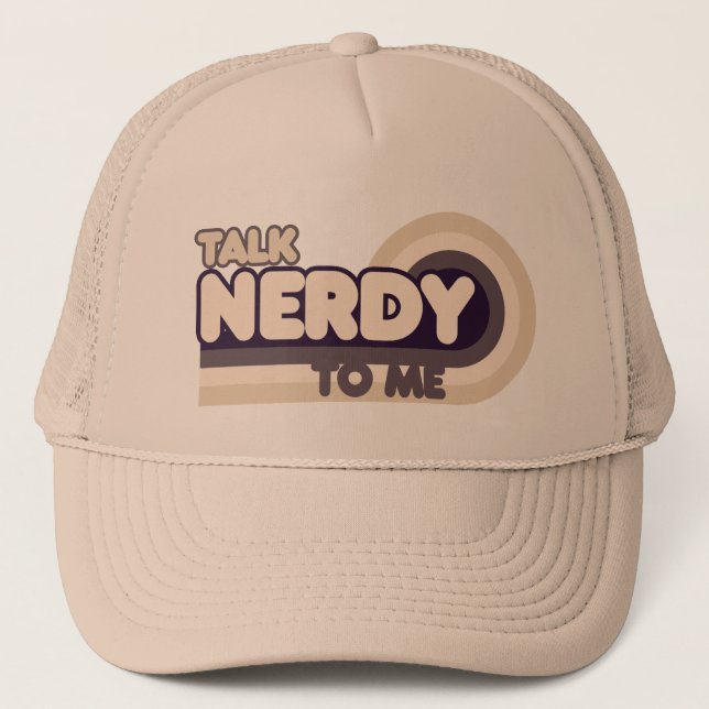 Gorra De Camionero Hable de Nerdy conmigo (Anverso)