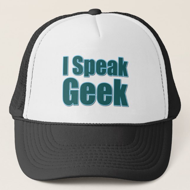 Gorra De Camionero Hablo geek (Anverso)