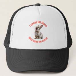 Gorra De Camionero Hablo por los que no tienen conejo de voz