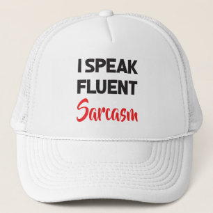 Gorra De Camionero Hablo Sarcasmo con Fluidez Dicho Divertido Frase d