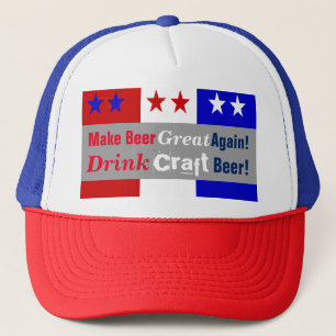 Gorra De Camionero Hacer a la cerveza grande de nuevo-3