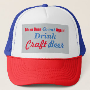 Gorra De Camionero Hacer a la cerveza grande de nuevo- gris