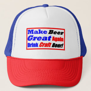 Gorra De Camionero Hacer de la cerveza un estilo de caja de nuevo gra