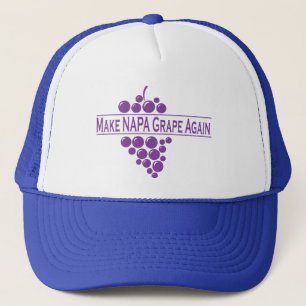 Gorra De Camionero Hacer de nuevo la uva de Napa
