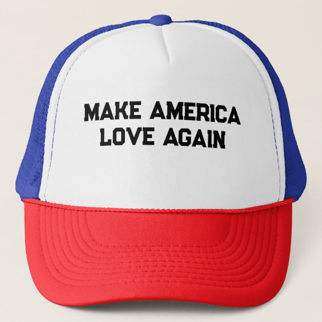 Gorra De Camionero Hacer que Estados Unidos vuelva a amar (Anverso)