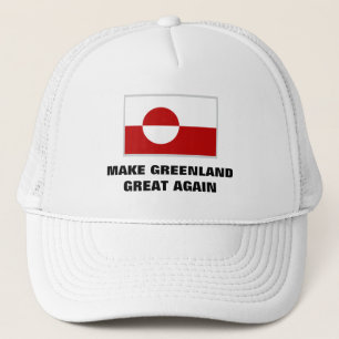 Gorra De Camionero Hacer que Groenlandia vuelva a ser grande bandera