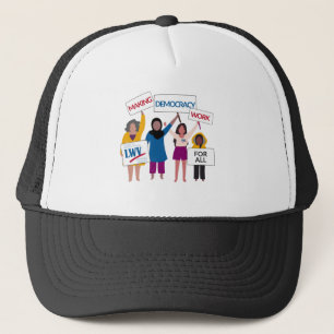 Gorra De Camionero Hacer que la democracia funcione, un camión