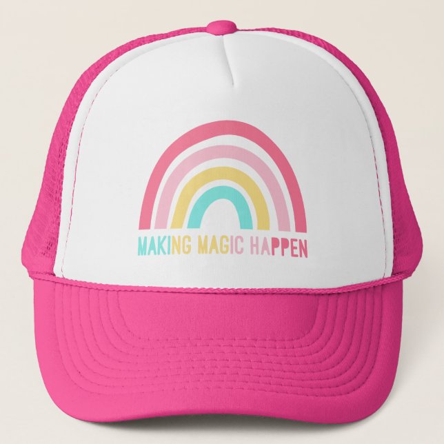 Gorra De Camionero Hacer que la magia ocurra (Anverso)