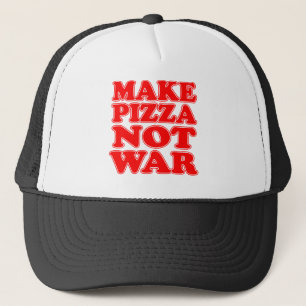 Gorra De Camionero Hacer que la pizza no sea guerra
