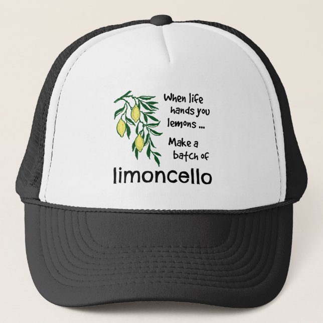 Gorra De Camionero Hacer un lote de Limoncello Lemon Liqueur (Anverso)