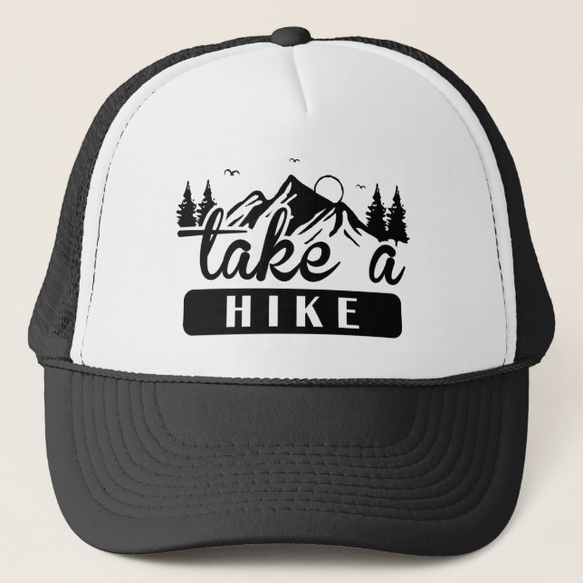 Gorra De Camionero Hacer Una Senderismo (Anverso)