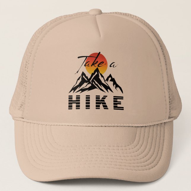 Gorra De Camionero Hacer Una Senderismo (Anverso)