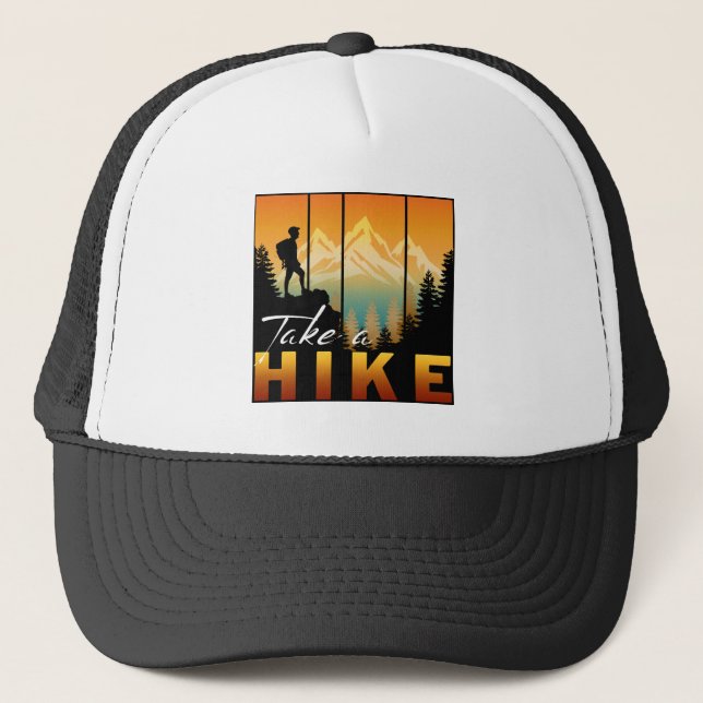 Gorra De Camionero Hacer Una Senderismo (Anverso)