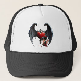 Gorra De Camionero Hada del Día de San Valentín de Luna de Sangre