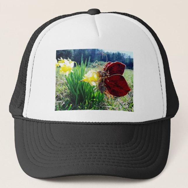 Gorra De Camionero Hadas en los Daffodils (Anverso)
