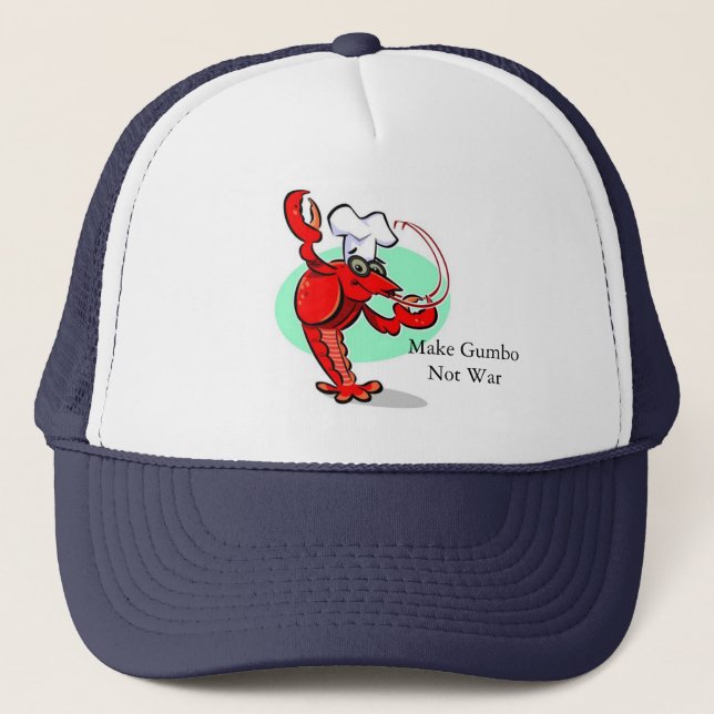 Gorra De Camionero Haga el casquillo de la guerra del Gumbo no (Anverso)