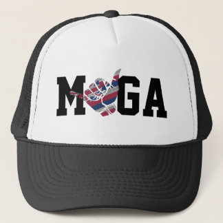 GORRA DE CAMIONERO HAGA GRAN HAWAII DE NUEVO HIFLAG SHAKA- JUEGO EN M