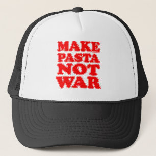 Gorra De Camionero Haga la guerra de las pastas no