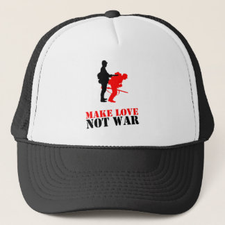 Gorra De Camionero Haga la guerra del amor no