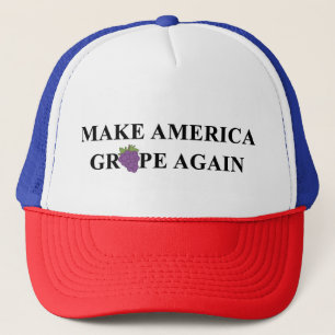 Gorra De Camionero Haga la uva de América otra vez
