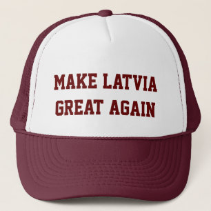Gorra De Camionero Haga Letonia grande otra vez