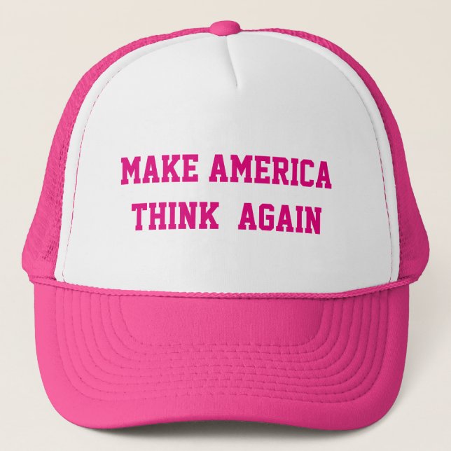 GORRA DE CAMIONERO HAGA QUE AMÉRICA PIENSA OTRA VEZ (Anverso)