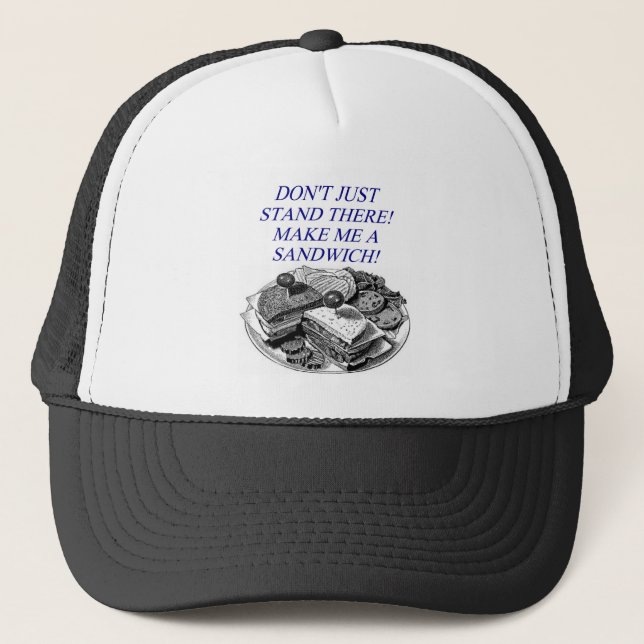 Gorra De Camionero ¡hágame un bocadillo! (Anverso)